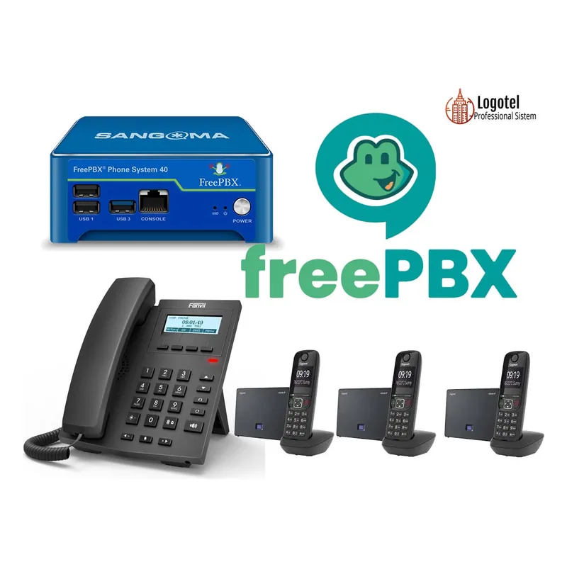 centralino freepbx assistenza con cordless
