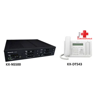 KIT Centralino kx ns500 e Telefono Digitale Dt543
